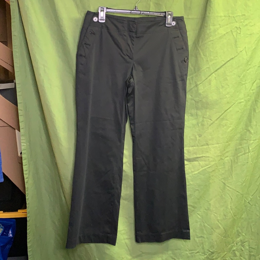 LOFT Bootcut Midrise Petite Pants- Black, 10P, 10 Petite